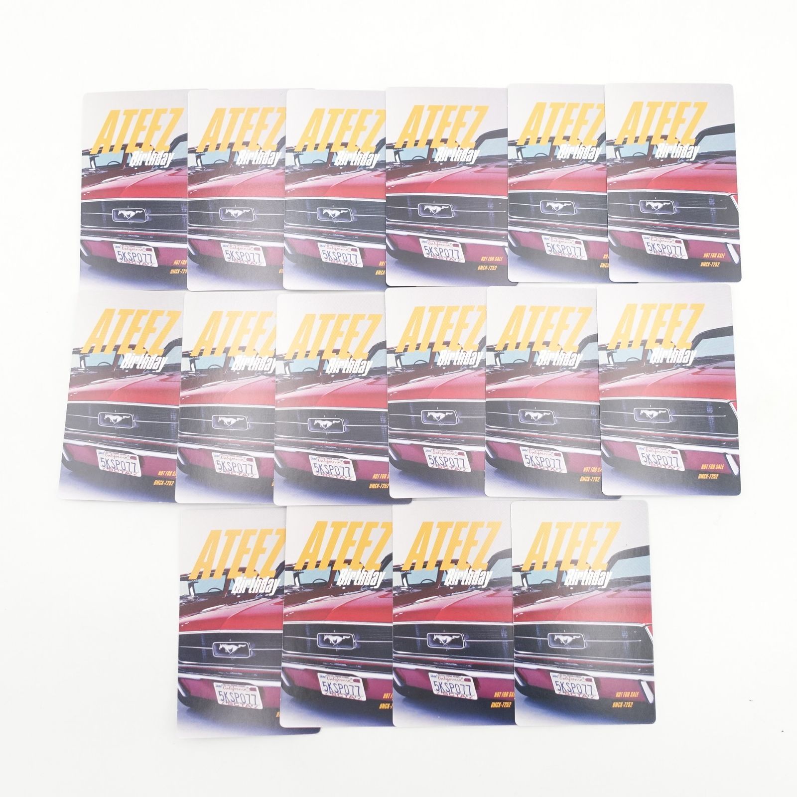 ATEEZ アチズ フラッシュプライス盤 トレカ 8枚コンプ 10セット ATEEZ Ashes To Light 初回フラッシュプライス盤8枚＋封入トレカ