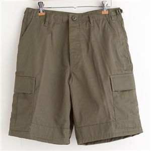 アメリカ軍 BDU カーゴショートパンツ ／迷彩服パンツ  リップストップ オリーブ 
