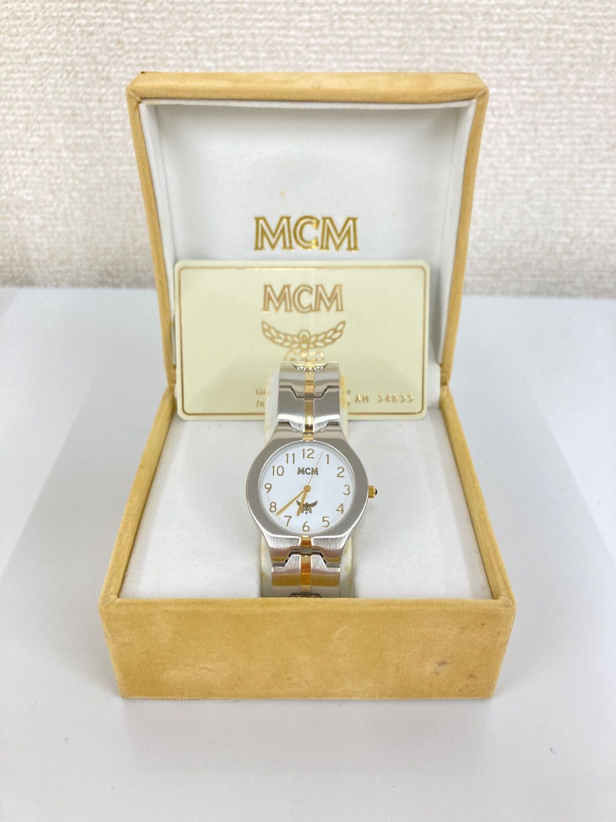 100 不動 MCM 腕時計 クォーツ AM.LINE 6991 メンズ レディース