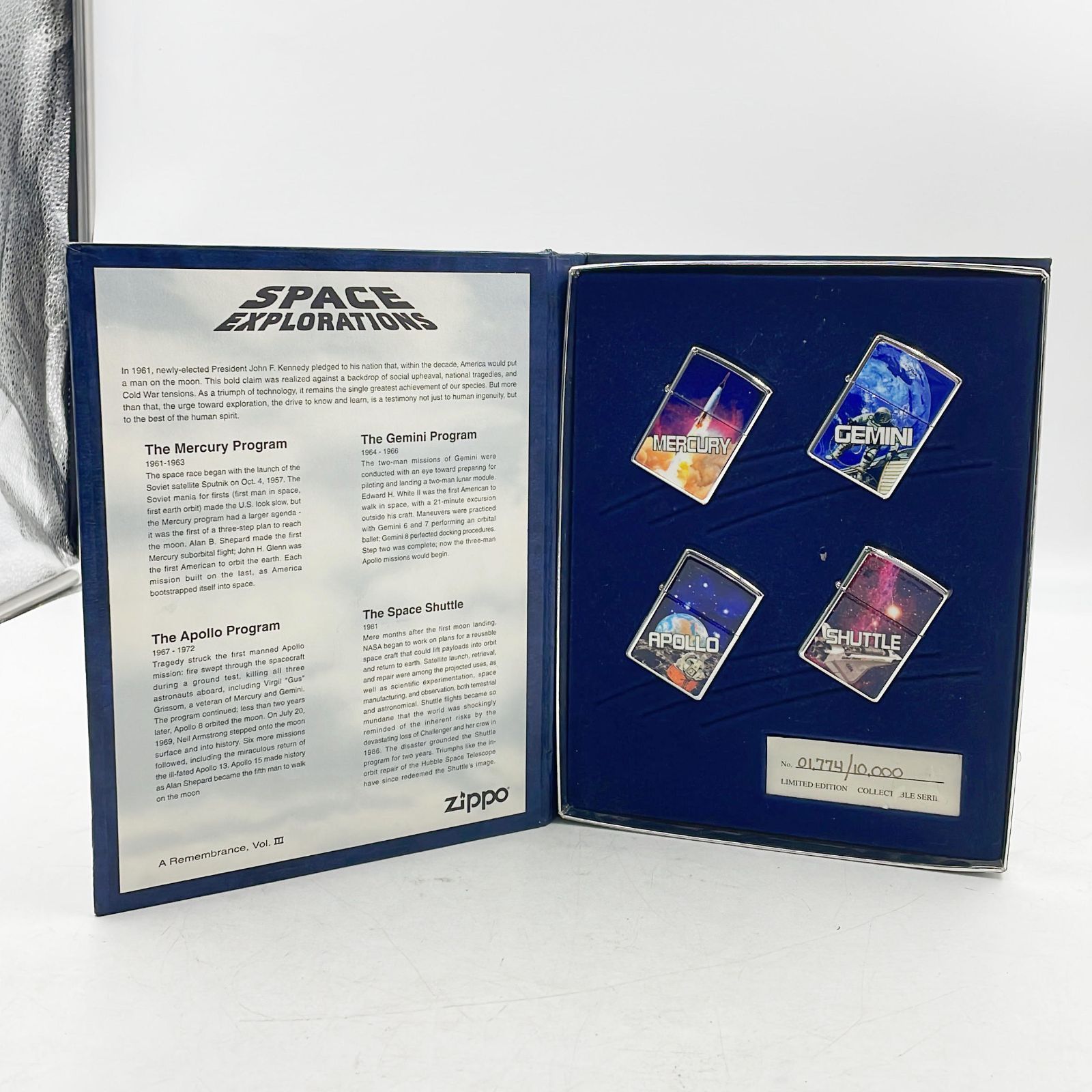 ZIPPO SPACE EXPLORATIONS ジッポー ライター 限定品 1997年製造 ZIPPO SPACE EXPLORATIONS ジッポー ライター 限定品 1997年製造