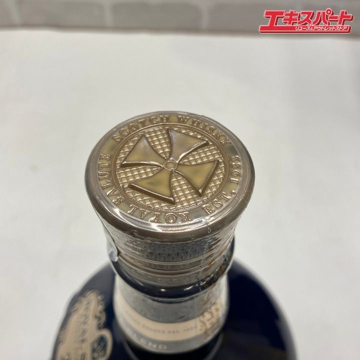 SALUTE ロイヤルサルート 21年 ブルーボトル 青 陶器 スコッチ