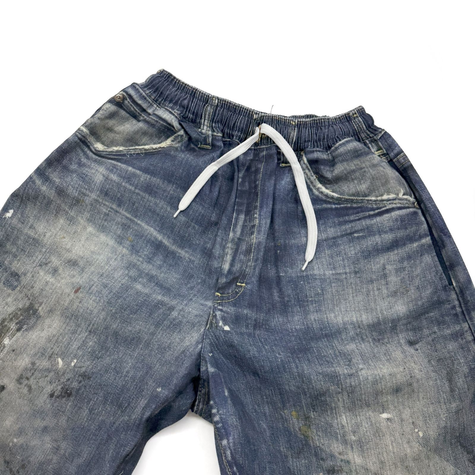 US(アス 三軒茶屋) Fake Vintage Denim Easy Pants Type-L 転写
