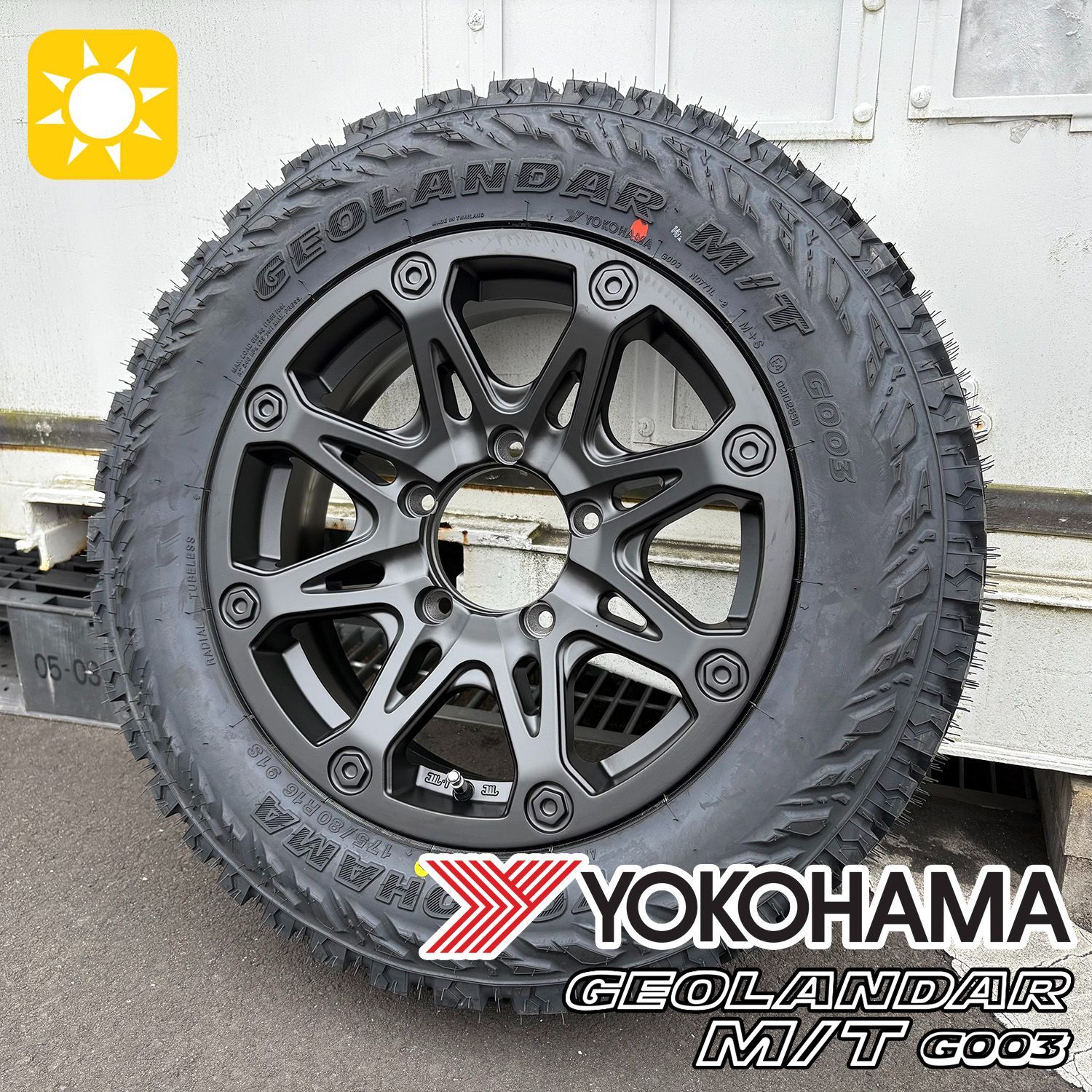 背面用5本セット】ジムニー タイヤホイール (JB64 JB23) BDX08