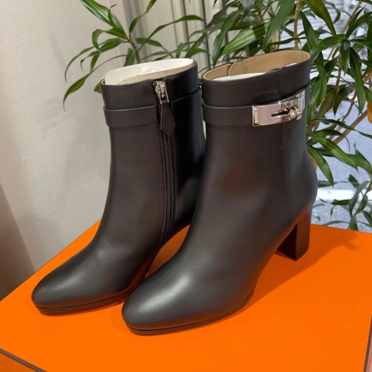 エルメスHERMES ケリー ショートブーツ 37