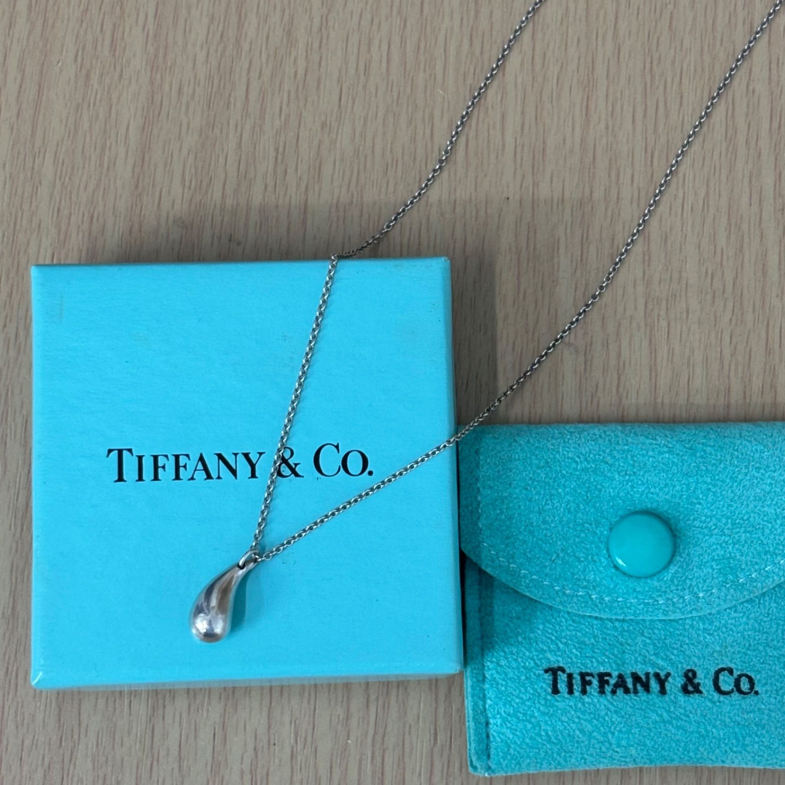 ティファニー ティアドロップ ネックレス シルバー 【TIFFANY&Co.】
