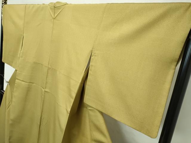 平和屋本店□極上 青山みとも お召 市松文様 梅幸茶色地 逸品 CZAA2783s5 