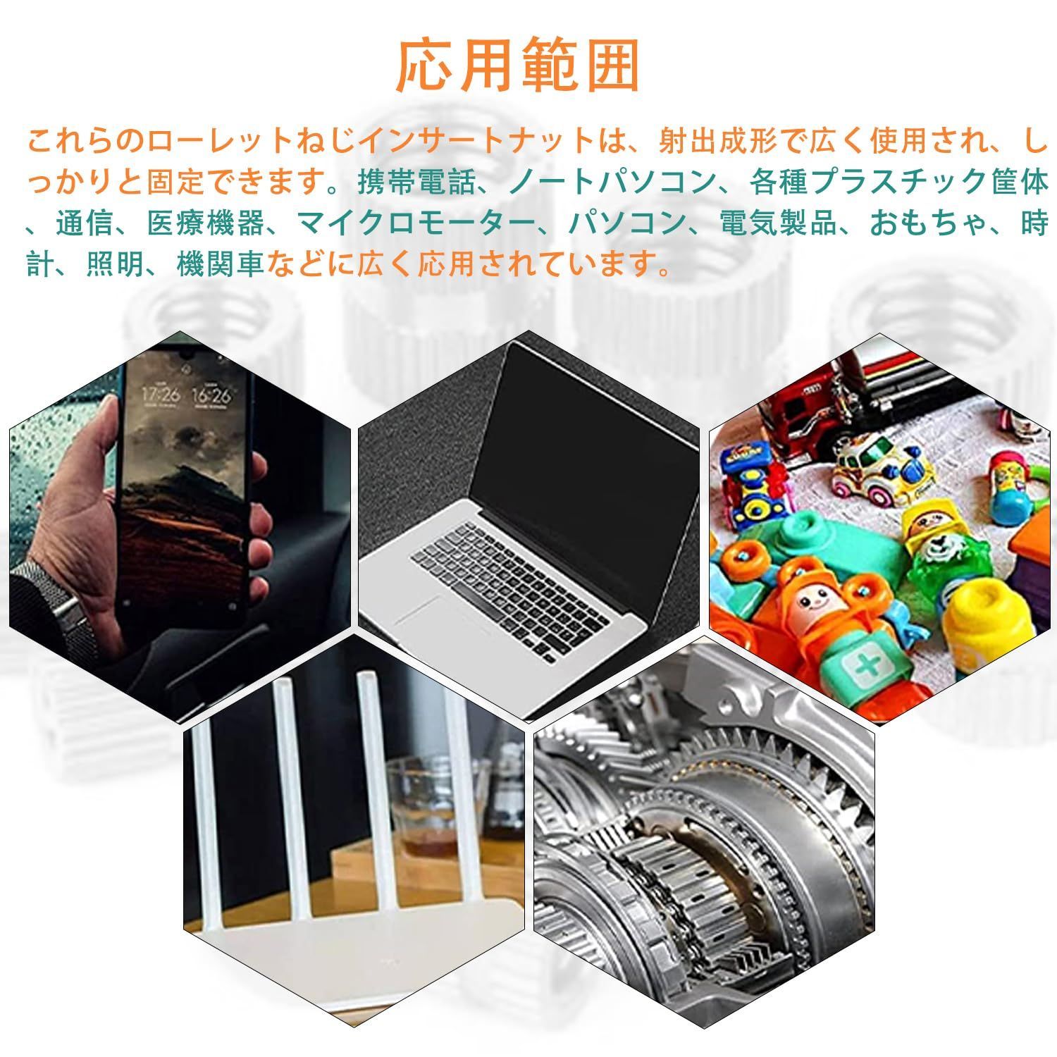 新品 Aicosineg インサートナット 1/4-20 10個入り ローレット