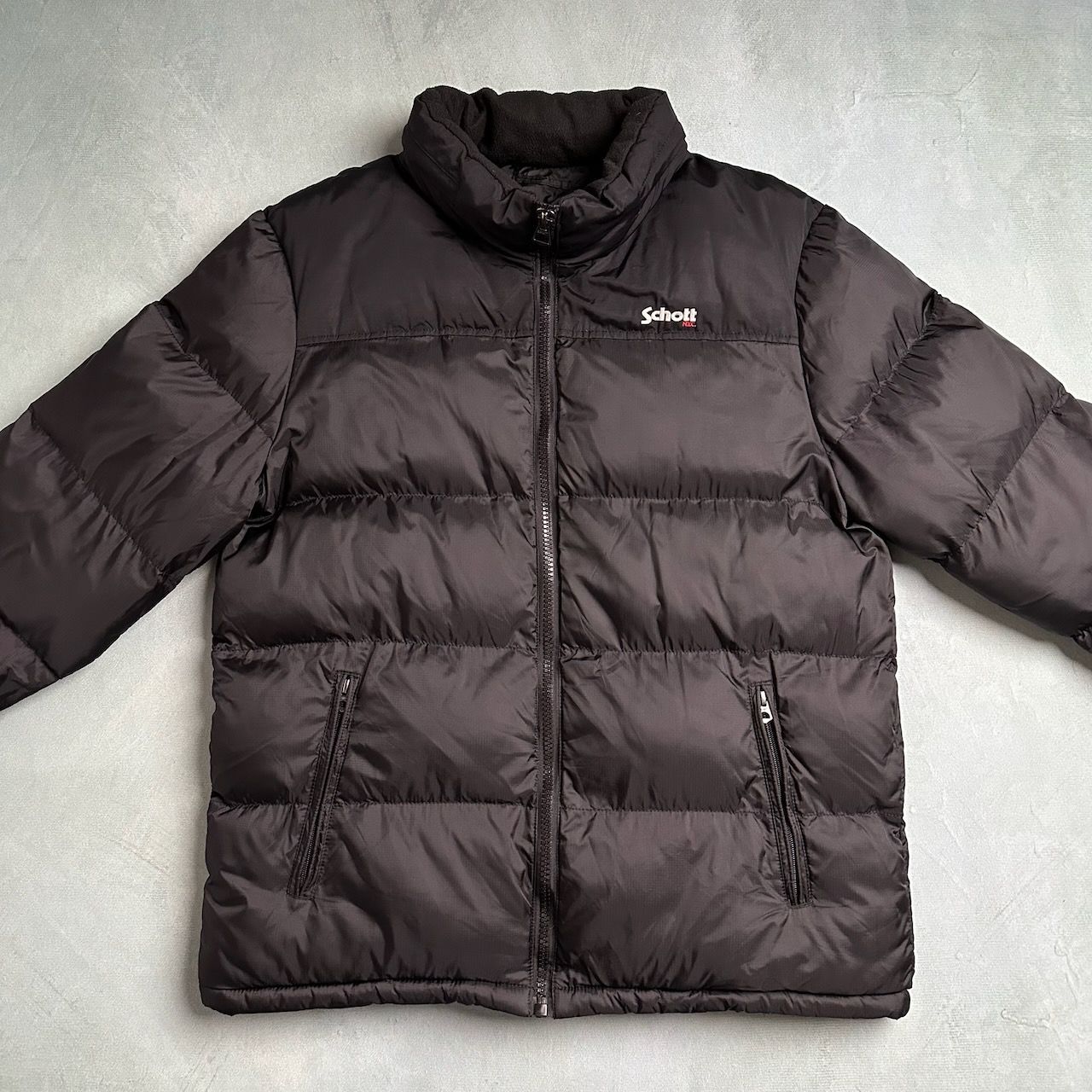 Schott ブラック パディングジャケット M Schott UTAH パディングジャケット ショット ブラック XL 古着