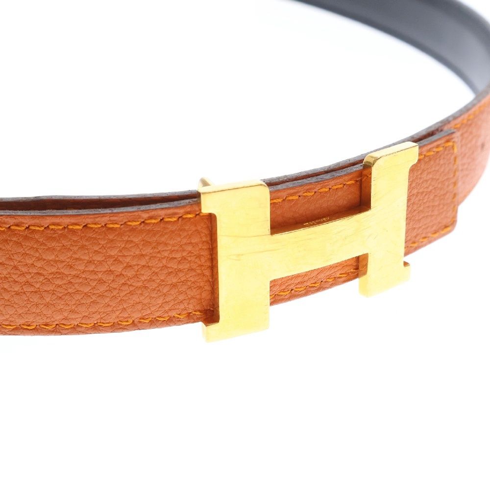 HERMES (エルメス) Hロゴバックル リバーシブル レザー ベルト