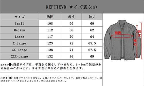 ネイビー_XL KEFITEVD メンズ ジップアップジャケット ファッション