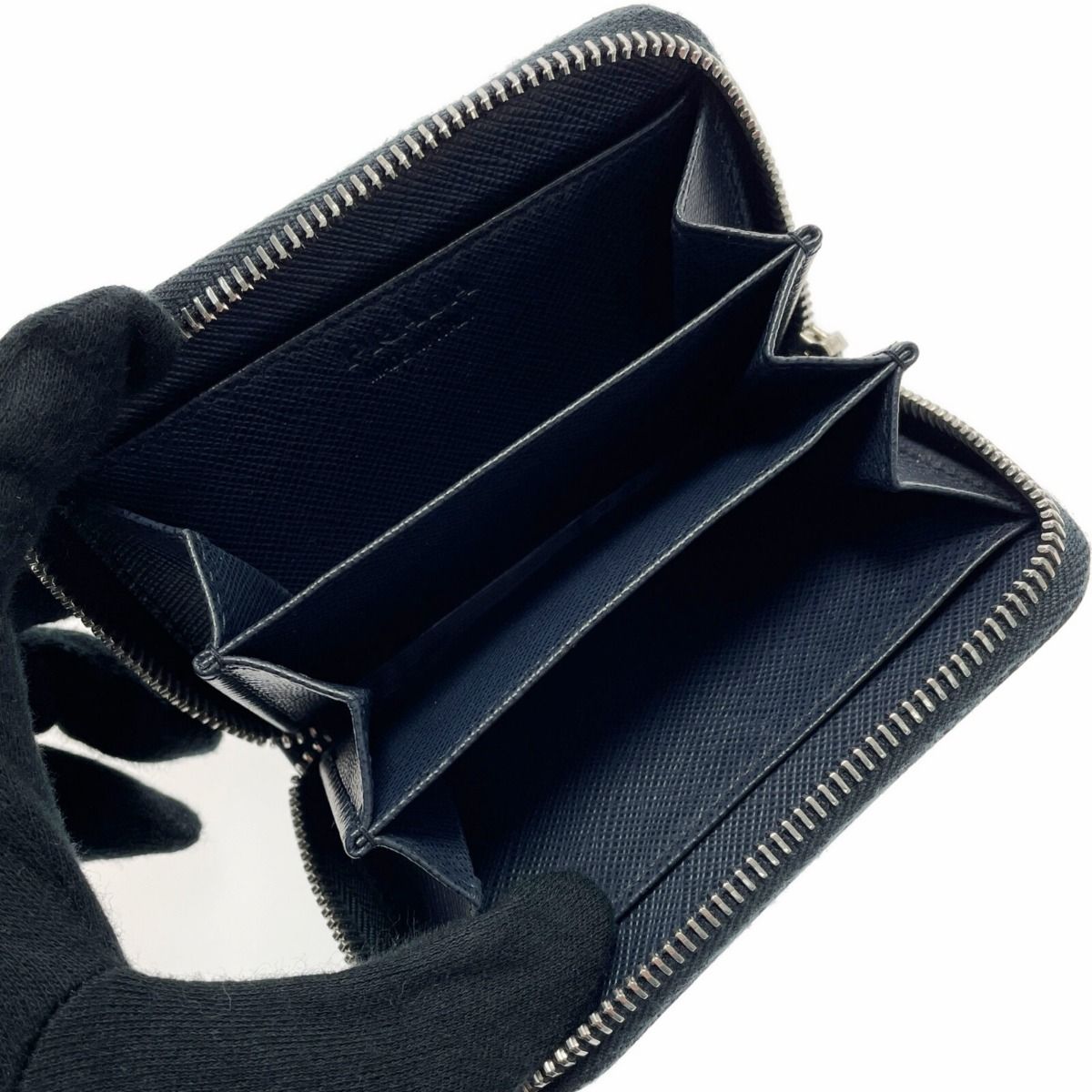 PRADA プラダ コインケース 小物入れ 2MM358 ダークネイビー