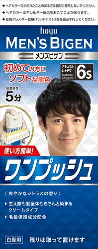 メンズビゲン ワンプッシュ 6S ナチュラルシャドウ 【 ホーユー 】 【 ヘアカラー 】メンズビゲン ワンプッシュ６Ｓ×27点セット