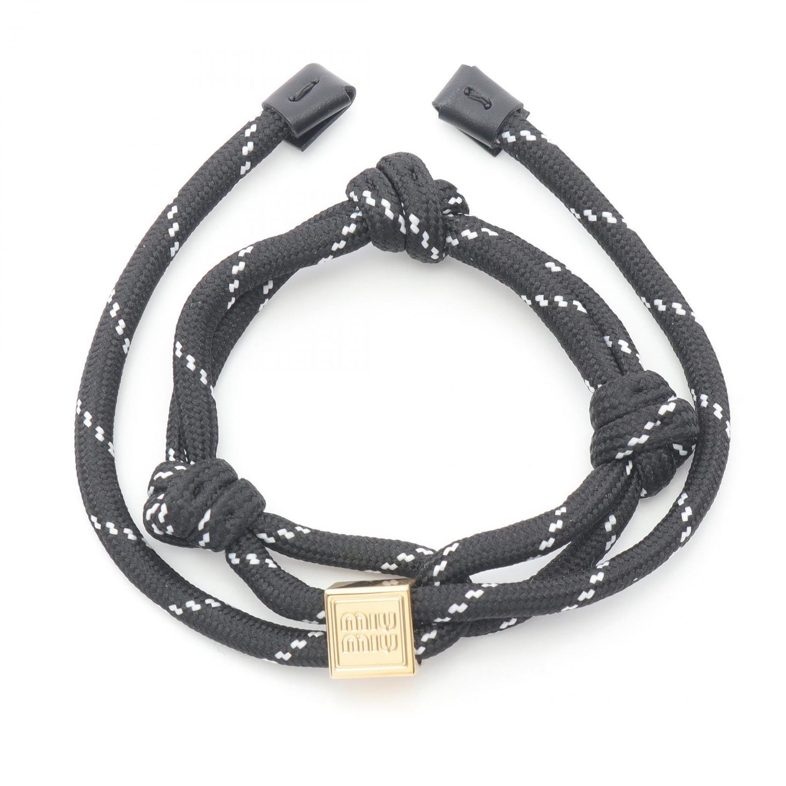ミュウ ミュウ Miu Miu ブレスレット コード 5IB5383L74F0002 ブラック 
