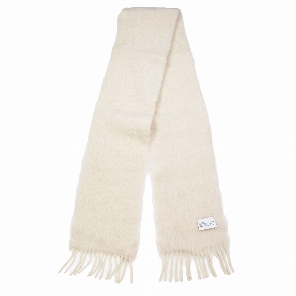 LOEWE ロエベ モヘア混 シャギーマフラー アナグラムロゴ 180×22cm
