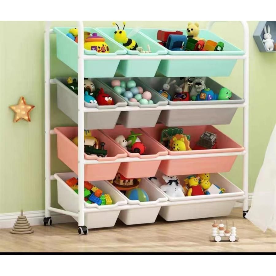 子供収納ラック 収納 キッズ おもちゃ箱 棚 かわいい 犬 分類収納 トイ キッズラック お片付け 子供部屋 リビン 収納ラック 収納ケース かわいい おしゃれ キッズバスケット おもちゃ