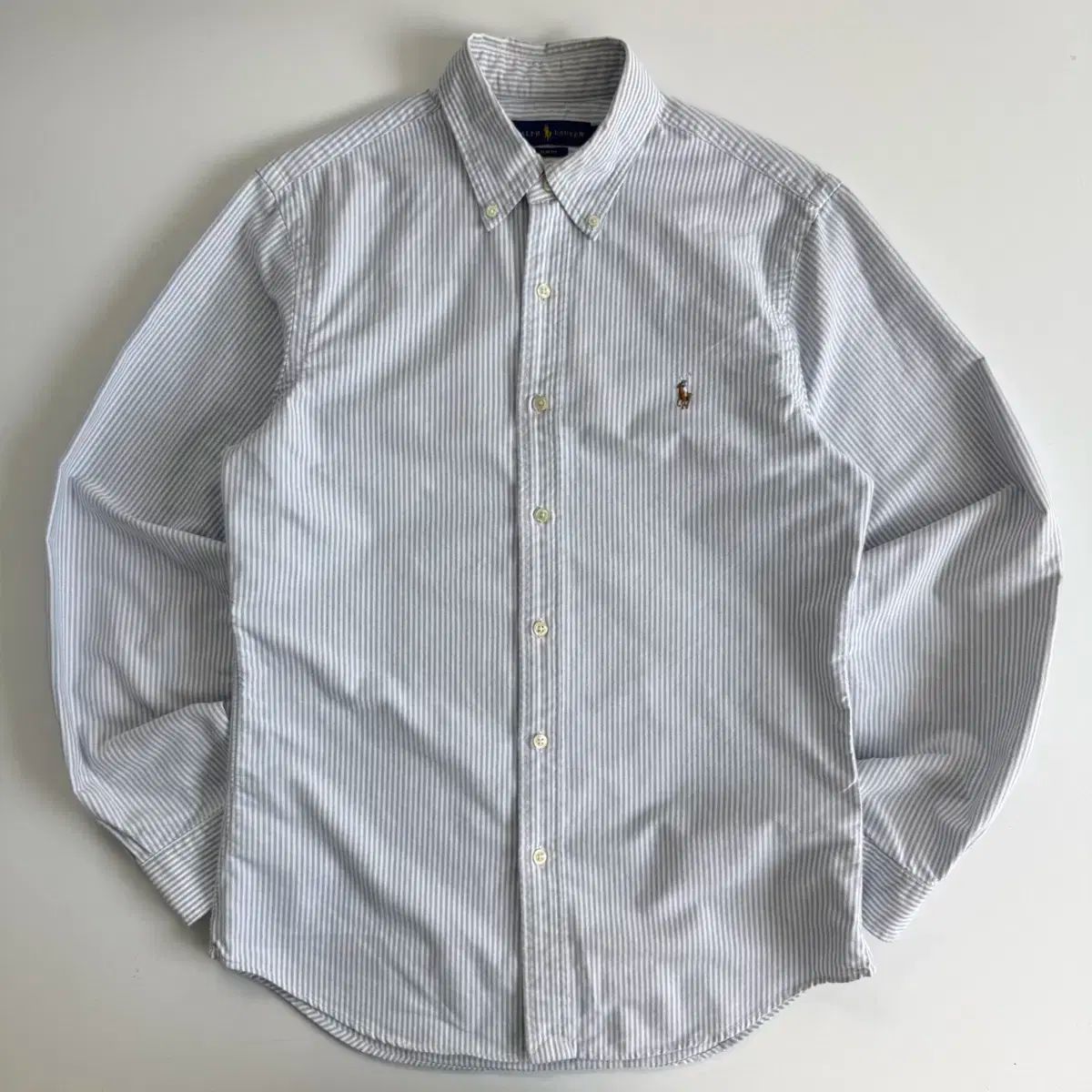 Polo ポロ Ralph Lauren ラルフローレン ライトブルー ストライプ シャツ