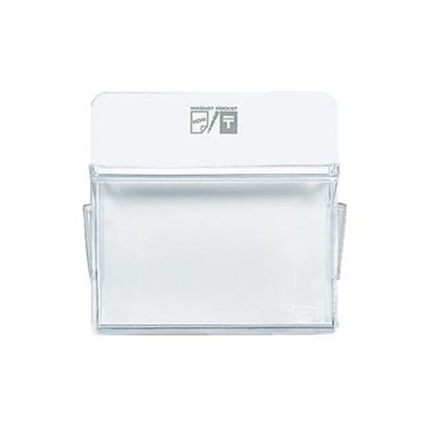 （まとめ）コクヨ マグネットポケット ハガキヨコ165×165mm 白 マク-510NW 1セット（6個）