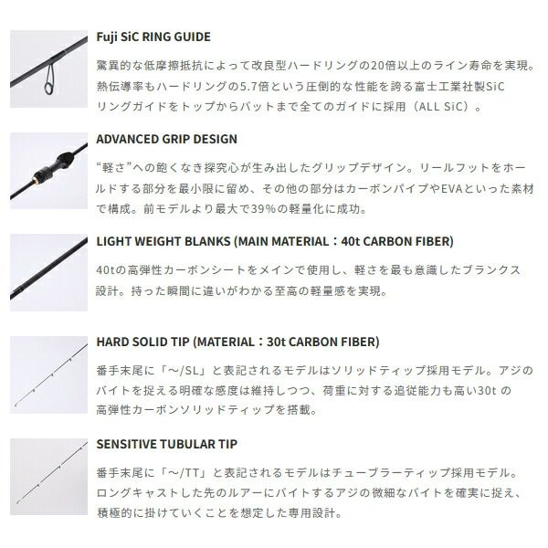 さん【新品未使用】アジストSD S68SL/ テイルウォーク ≪'25年3月新商品！≫ テイルウォーク（tail walk） アジスト SD S68