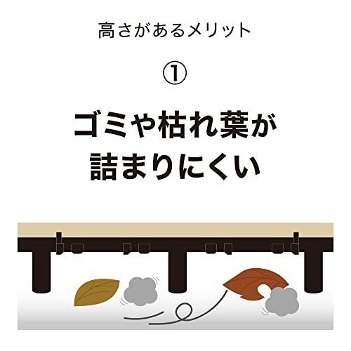 1)ベースアップデッキ_2)人工木 タカショー タイル 人工木 ベース