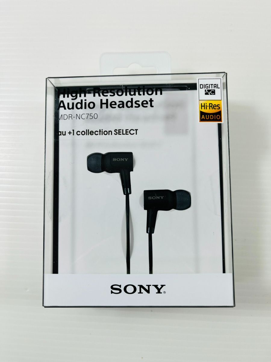 10個セット ソニー ハイレゾイヤホン MDR-NC750 ブラック