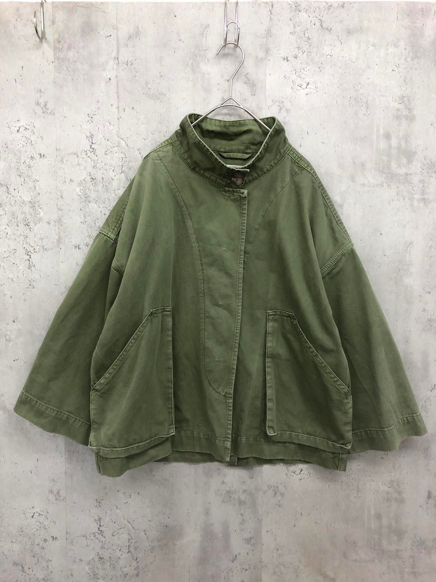 RABENS SALONER ラーベンス サロナー 24011910001010 ミリタリー キャンバスライト ジャケット sizeS|カーキ ◎レディース