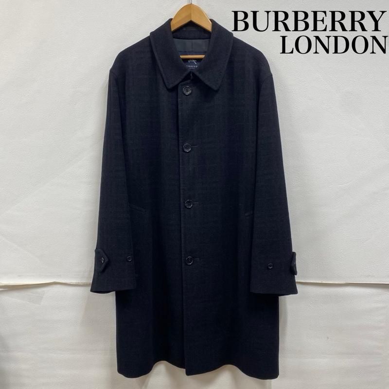 Burberry London バーバリーロンドン コート アンゴラ混 ウール ステンカラーコート ロング 三陽商会 同色チェック