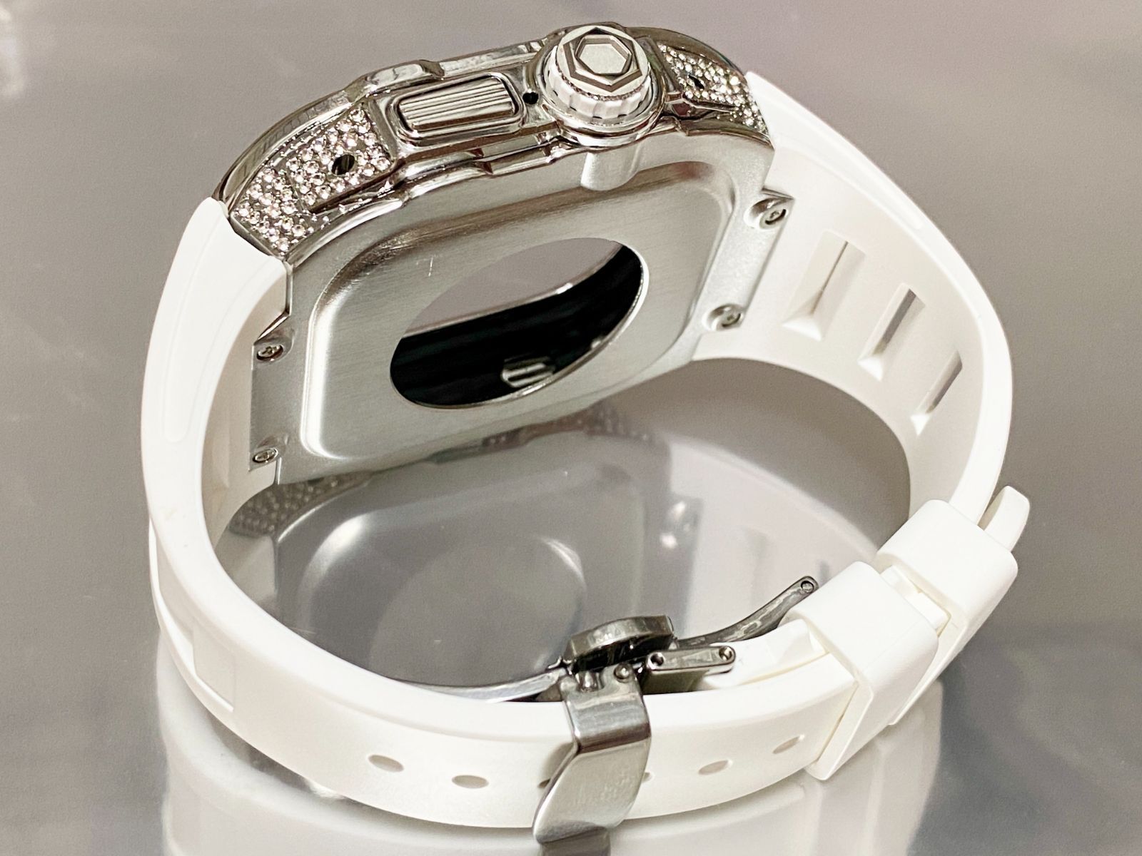 アップルウォッチラバーバンドベルトウルトラAppleWatchカバー49mmケース