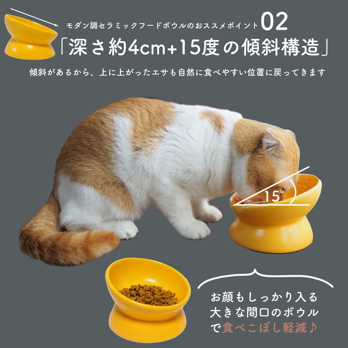 アウトレット  訳あり品 ペット フードボウル 光沢有り ツヤタイプ フードボール 犬 猫 エサ入れ 食べやすい