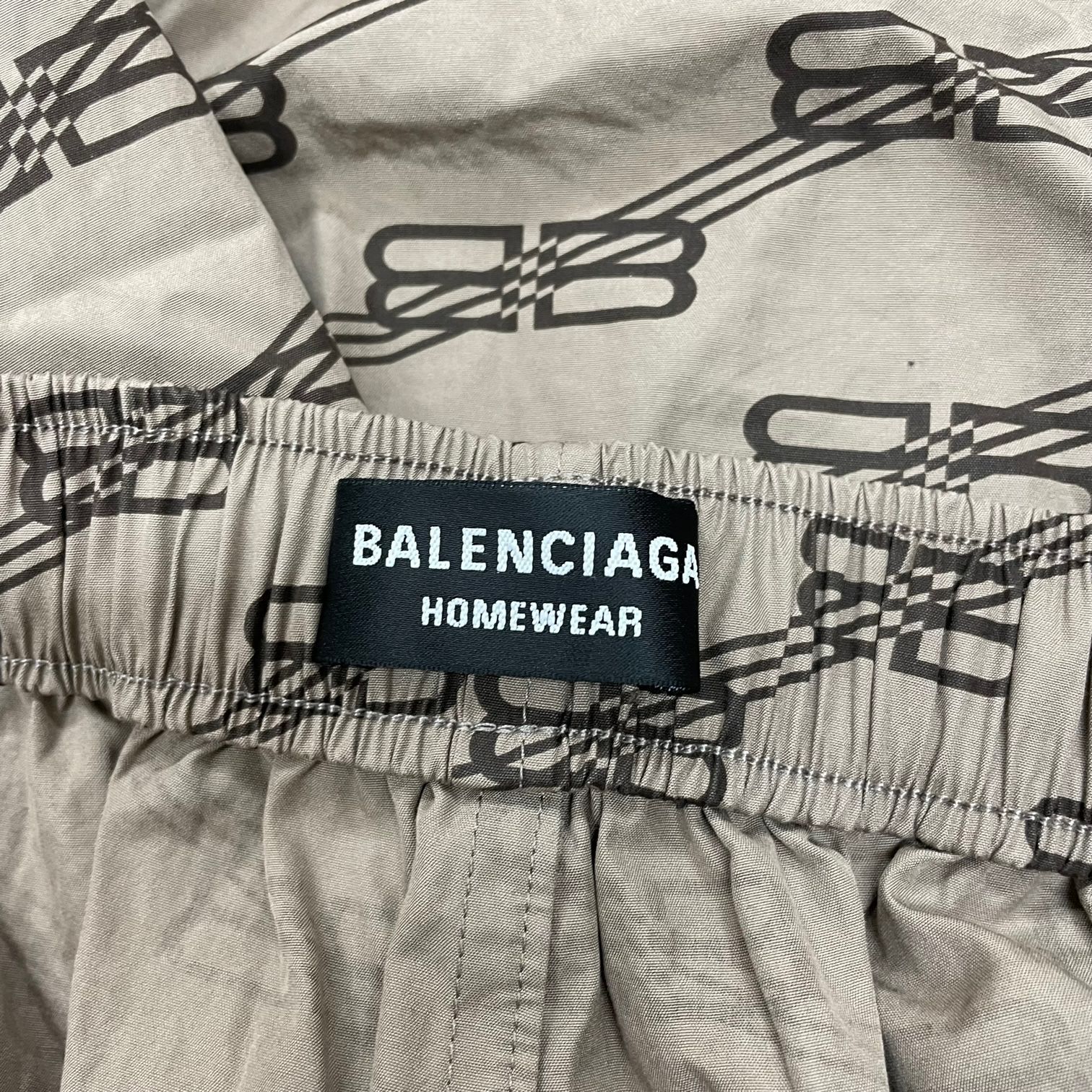 国内正規 BALENCIAGA HOMEWEAR 22SS 総柄 イージー ショーツ ハーフ