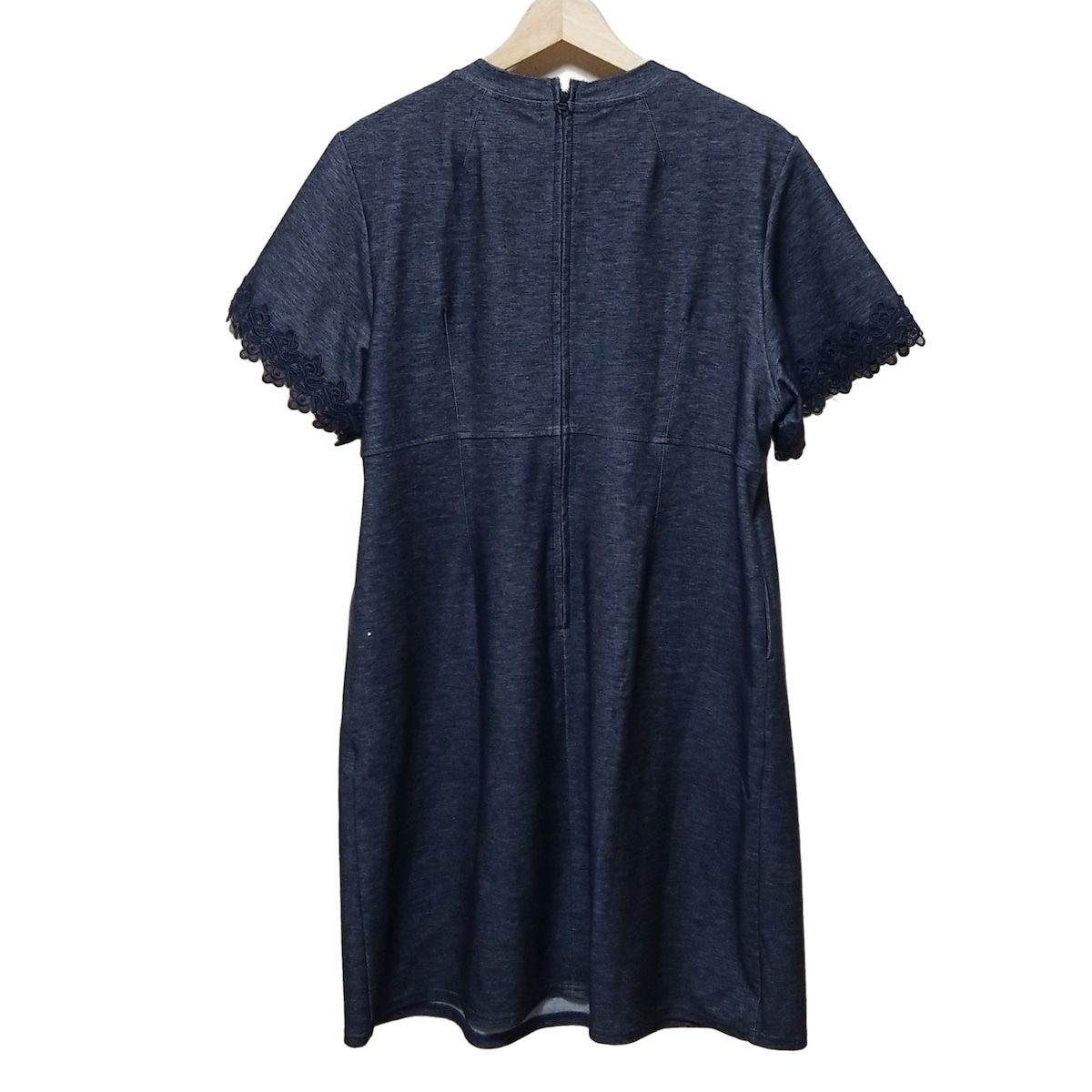 美品 Super Beauty 長袖 ワンピース 44 大きいサイズ