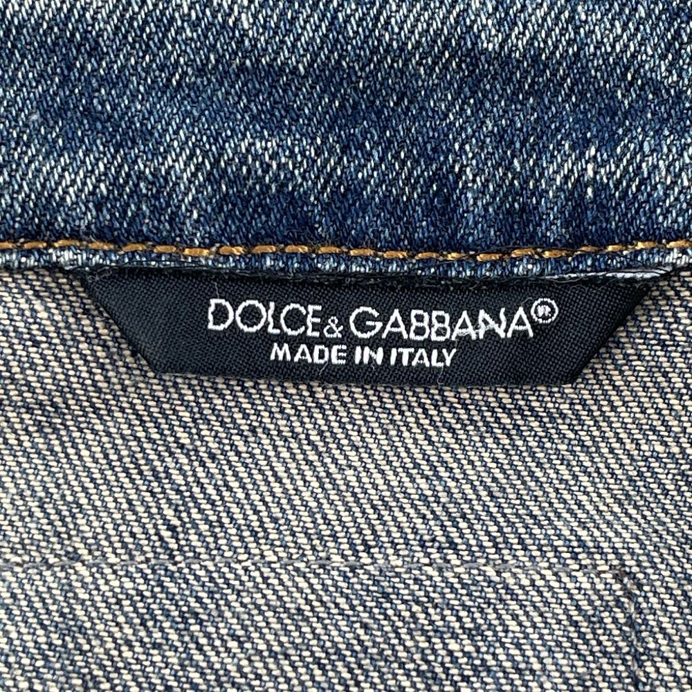 Dolce&Gabbana ドルチェアンドガッバーナ G9O52D/G8I37 爪痕加工 ロゴプレート デニムジャケット 44 - メルカリ