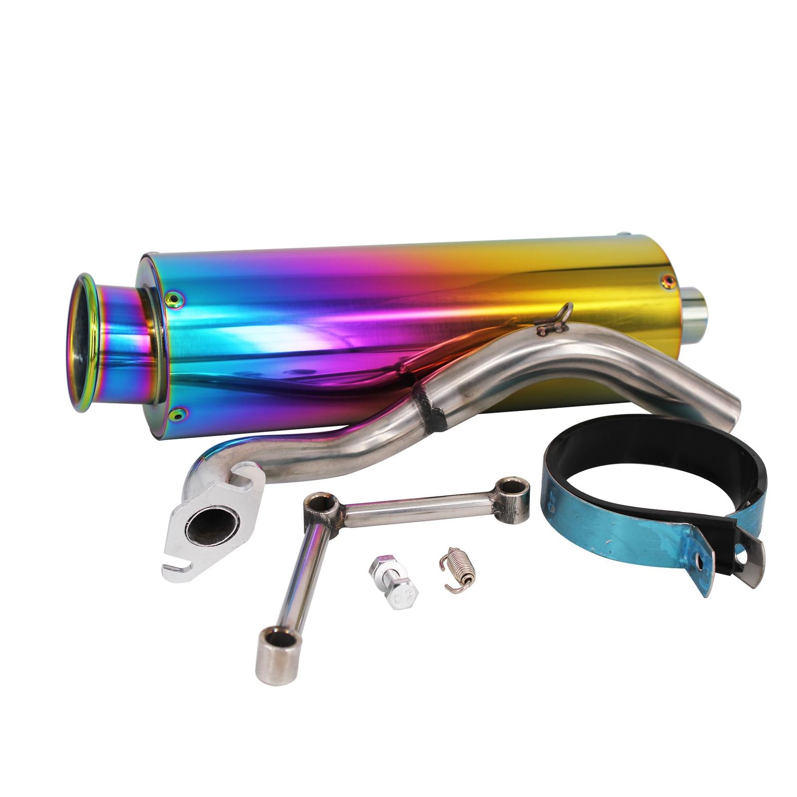 商品 leihuo マフラー適用 ライブディオ Dio ZX 50 SR AF34 AF35 ステンレス マフラー焼きいれダズル