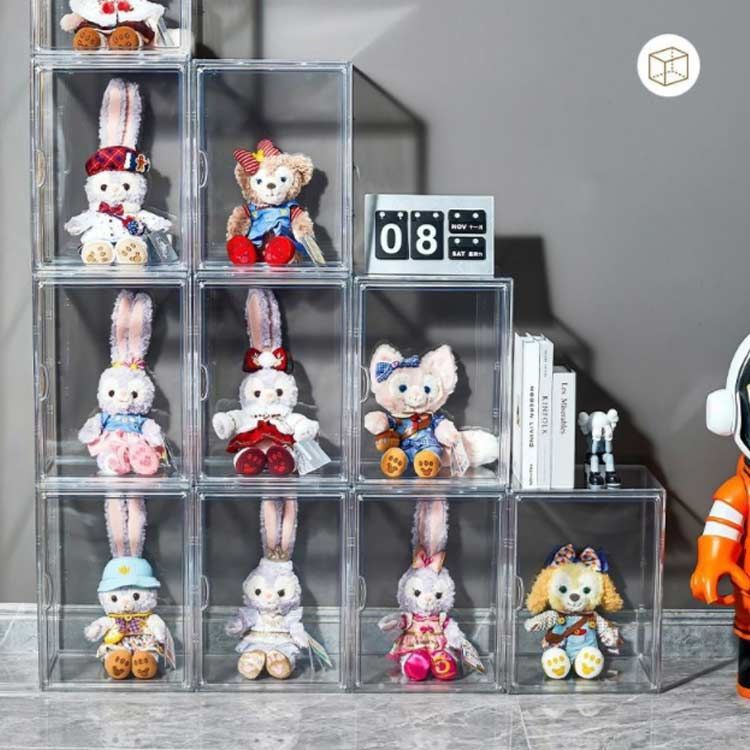 ♥最終値下げ♥ぬいぐるみ Disney ディズニー 収納ケース付き ぬいぐるみ収納ケース 透明 シューズボックス ぬいぐるみケース