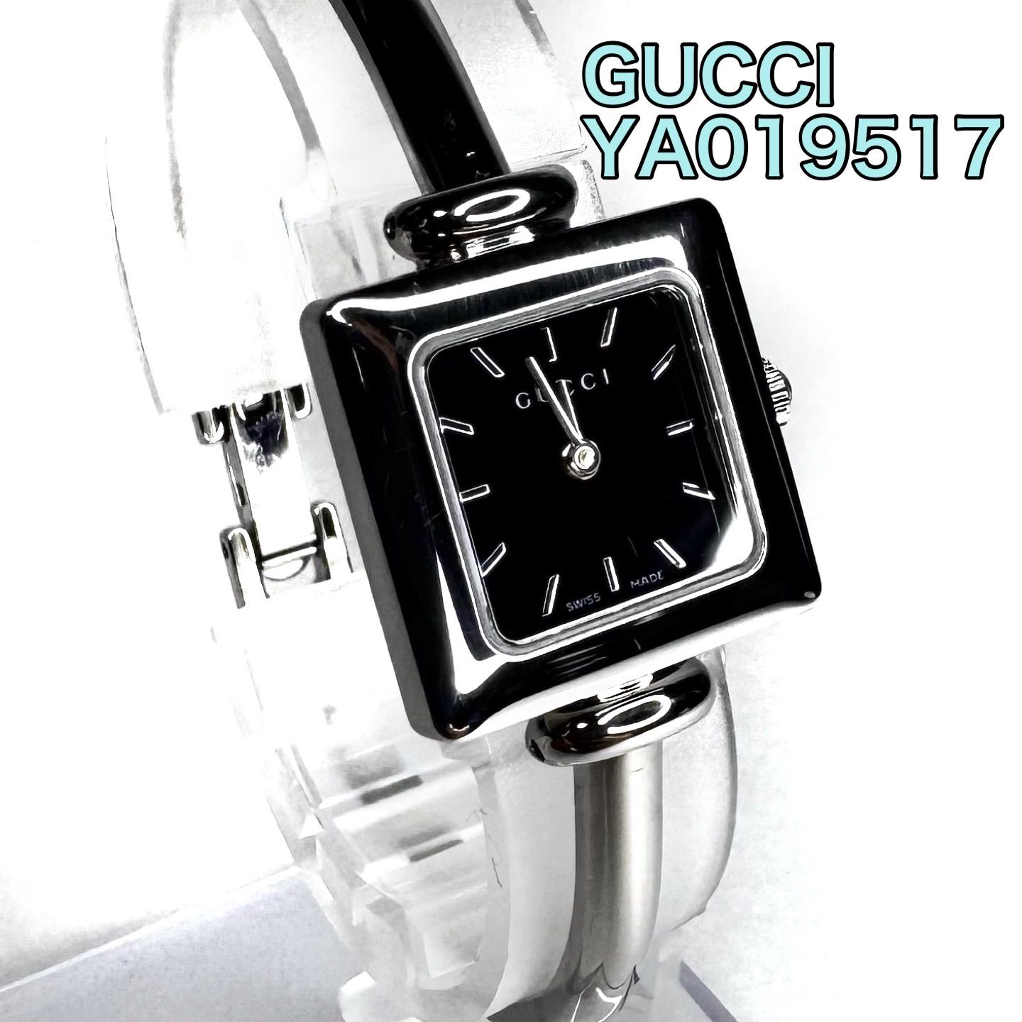 不動品 GUCCI グッチ YA019517 レディース 腕時計 ブラック