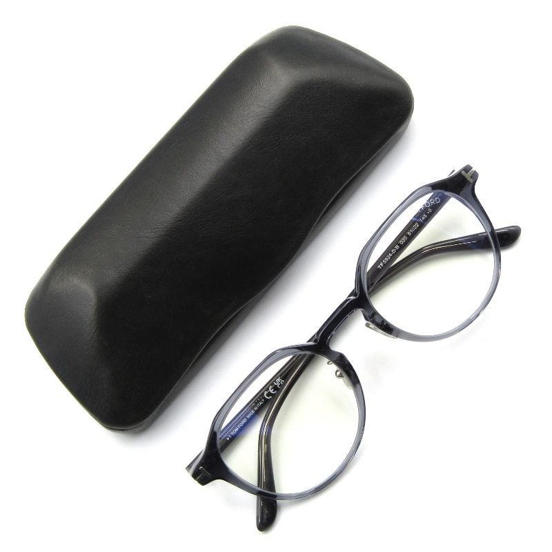 TOM FORD トムフォード メガネフレーム TF5924-D-B イタリア製 クラウンパント 日本企画 020 クリアグレー|シルバー65007884