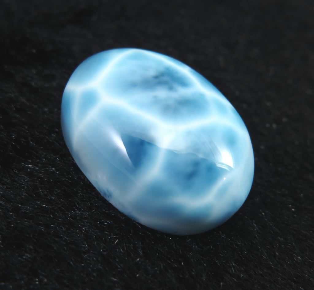 ★ラリマー オーバル ルース③(SA～SA+) ラリマー 24mmオーバル ルース (SA) 鑑別書付 - メルカリ