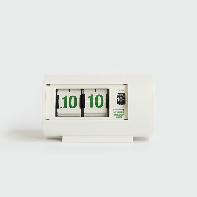 HIGHTIDE ハイタイド penco Desk Clock ペンコ デスククロック AP-28 目覚まし時計 置き時計 パタパタ時計 アラームクロック コンパクト レトロ インテリア TWEMCO