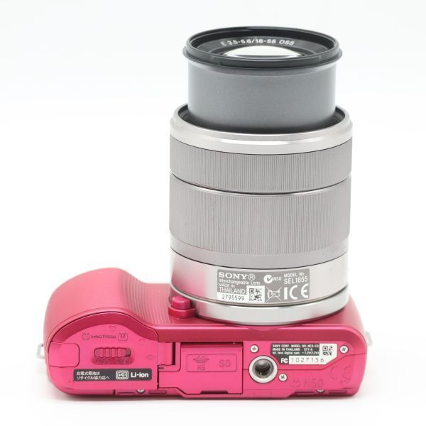 ☆ショット数1022回☆SONY α NEX-C3 ピンク レンズキット E 18-55mm