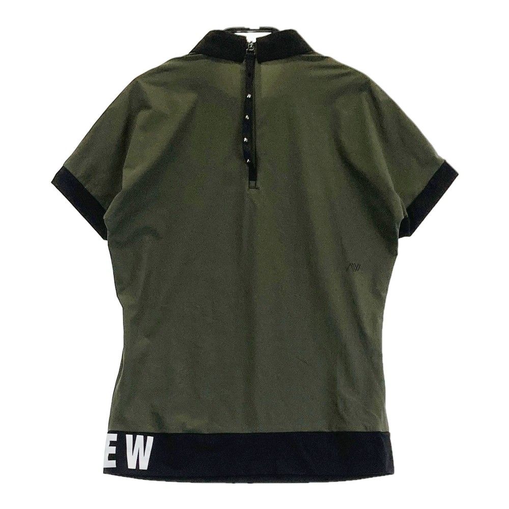 サイズ：S ANEW GOLF アニューゴルフ 襟付き Tシャツ カーキ系
