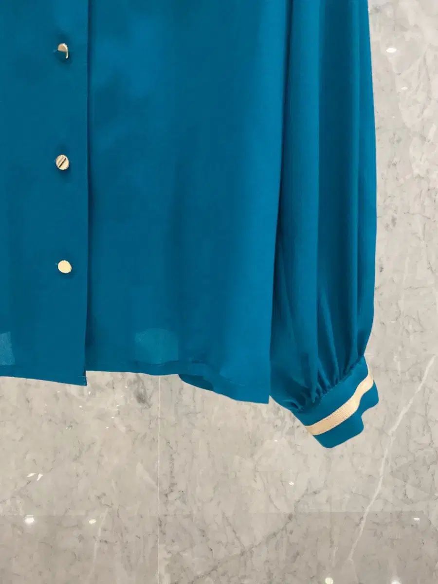 保管品 js NEW YORK スタイル 当日発송 シルク バイ POINT カラ ブラウス