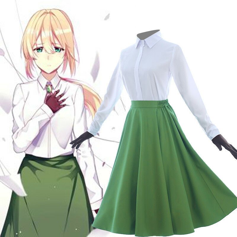 ヴァイオレット・エヴァーガーデン　コスプレ　フルセット Amazon.co.jp: [JEFGO] ペンダント付き ヴァイオレット