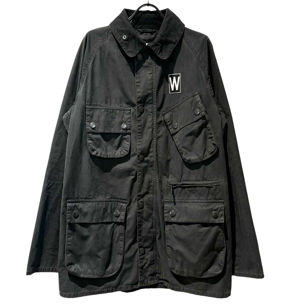 Barbour × WHITE MOUNTAINEERING / ジャケット/36/コットン/BLK/WM1771201 WHITE MOUNTAINEERING × Barbour WM1771201 OVERDYED JACKET メンズ