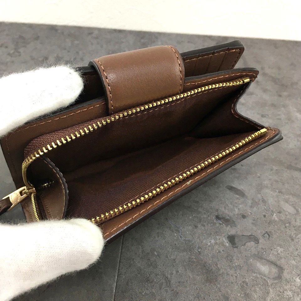 送料込み！ 未使用品 COACH ミディアムウォレット C0082 ブラウン 420  