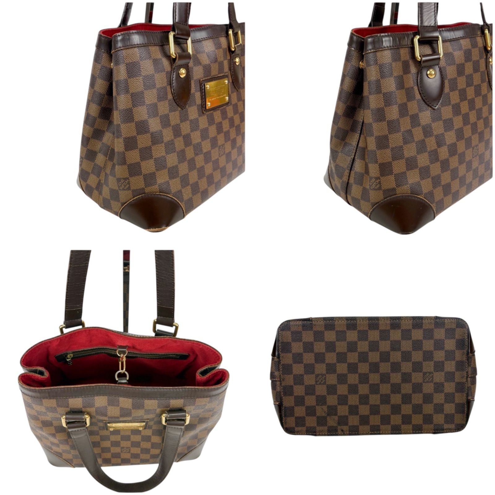 LOUISVUITTON ルイヴィトン ダミエレザー エベヌ ハムステッドPM