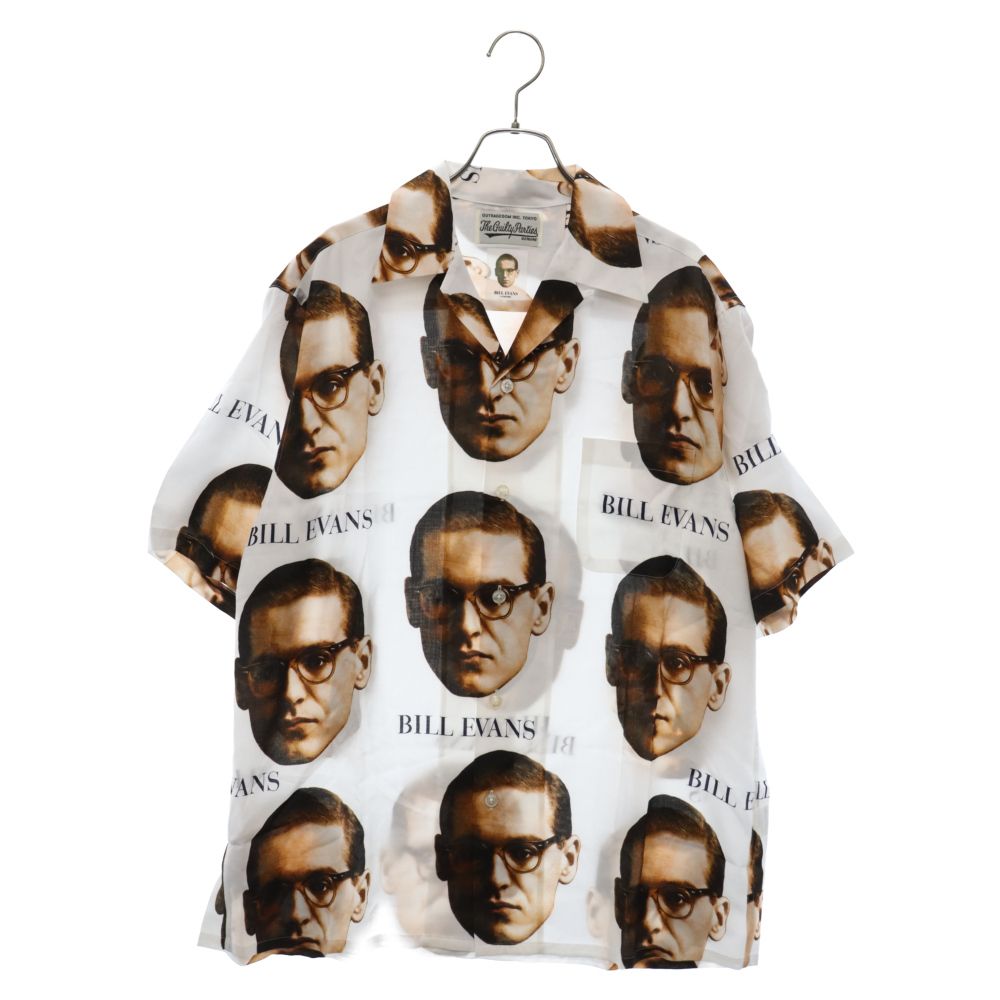 WACKO MARIA (ワコマリア) 22SS BILL EVANS HAWAIIAN SHIRT ビル エヴァンス プリント総柄 ハワイアン アロハ レーヨン 半袖シャツ ホワイト BILLEVANS-WM-HI01