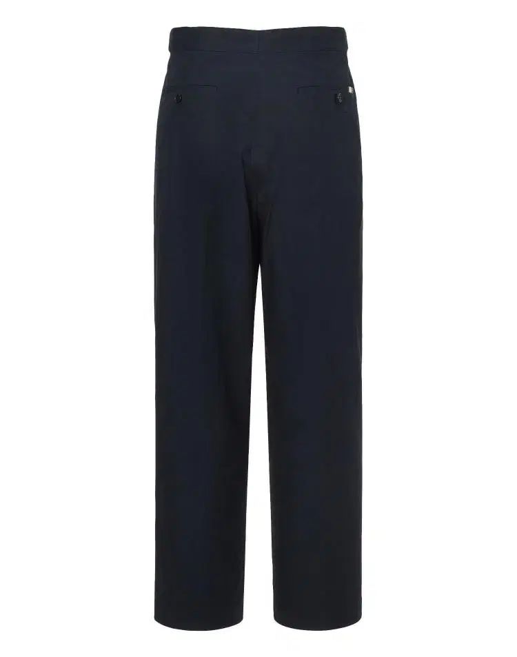 HAZZYS(へジス) 一体型ベルト ベギーフィット ワイド パンツ ネイビー 30 32 新品