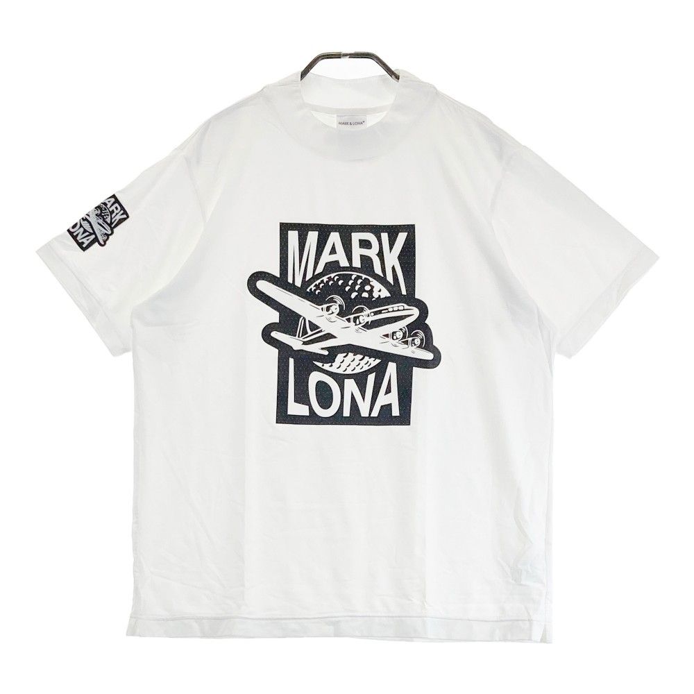 サイズ 48 MARK-LONA マークアンドロナ 2025年モデル ハイネック 半袖Tシャツ ホワイト系 240101381351 ゴルフウェア メンズ ストスト