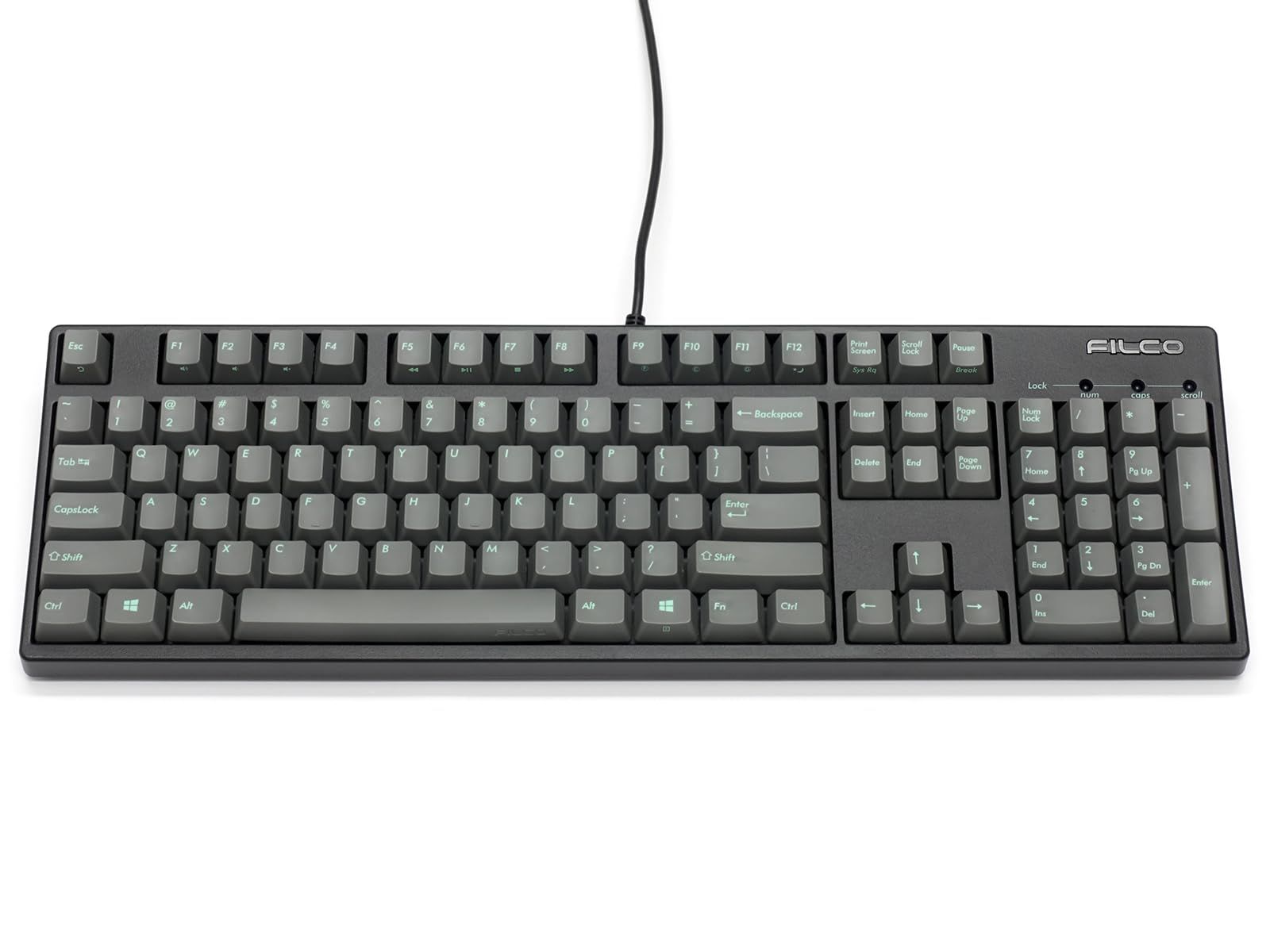 FILCO Majestouch ＋ SGK フルサイズ 英語配列 104キー CHERRY MX 静音赤軸 PBT2色成形スカイグレーキーキャップ搭載 赤キーロック3個付 ブラック FKBN104MPS NSG3GMB-RKL