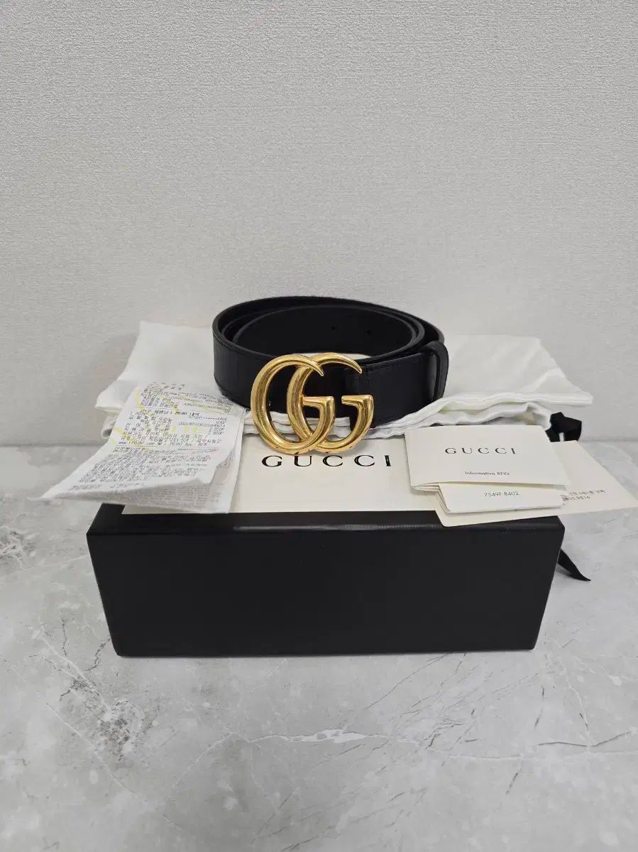 GUCCI グッチ GG マーモント メンズ ベルト 3cm 85
