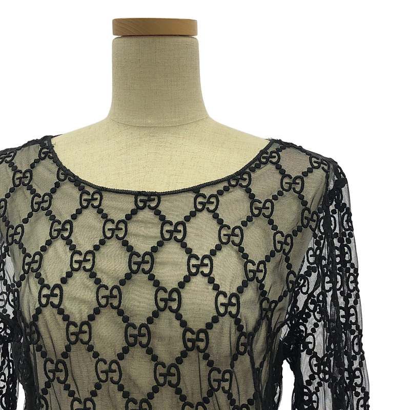Gucci！グッチ！シースルーカットソー！美品！ Gucci！グッチ！シースルーカットソー！美品！